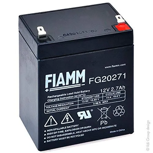 Fiamm - Batteria AGM FG20271 12V 2.7Ah F4.8