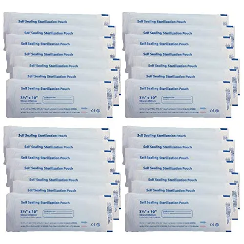 Artibetter 1 Scatola / 200 Sacchetti Sterilizzatori Monouso per Buste Sterilizzanti per Strumenti di Pulizia per Sterilizzazione Strumenti