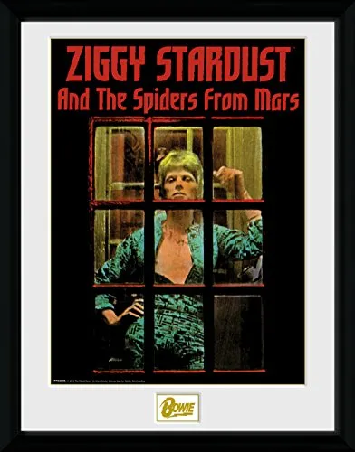 GB Eye Ltd David Bowie, Ziggy Stardust Foto Incorniciata, Legno, Multicolore, 52 x 44 x 3 cm