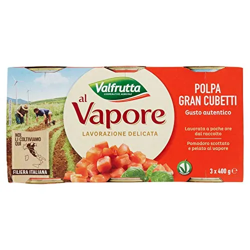 Valfrutta Pomodoro in Pezzi, 3 x 400g