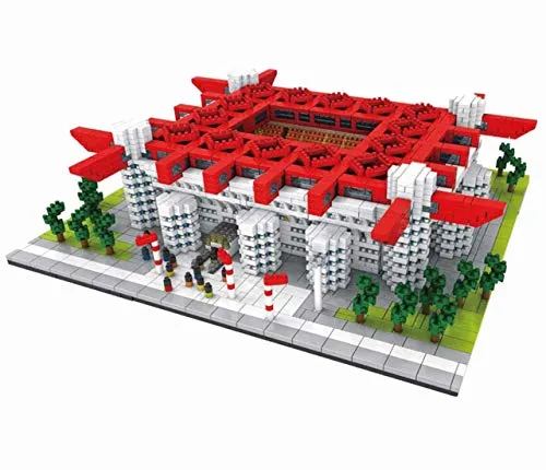 Atomic Building Stadio Giuseppe Meazza - Stadio San Siro di Milano. Modello da assemblare con nanoblocchi. più di 3800 Pezzi