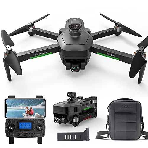 X-Verse ZLL SG906 MAX1 Drone con Telecamera 4K, Laser a 360° per Evitare Ostacoli, Gimbal a 3 Assi, Distanza del Telecomando di 3KM, GPS WiFi FPV Trasmissione Droni Quadcopter (1 Batterie)