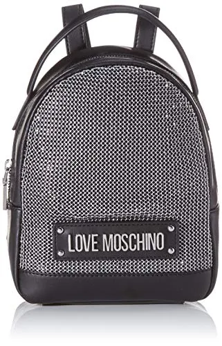 Love Moschino Jc4052pp1a, Borsa a Zainetto Donna, Nero (Nero), 9x20x23 cm (W x H x L)