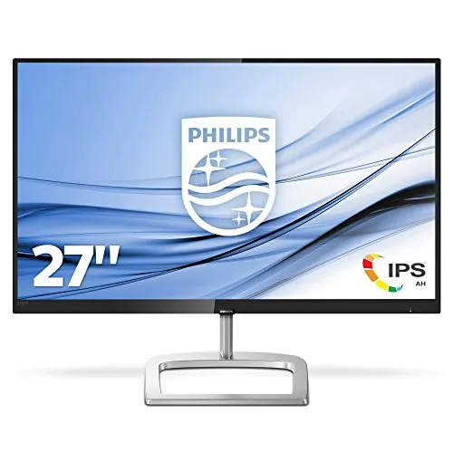 Philips 276E9QDSB Monitor Gaming 27" LED IPS Freesync FHD, Wide Ultra Color, 4ms, 3 Side Frameless, Low Blue Mode, Flicker Free, HDMI, DVI, VGA, Attacco VESA, Nero