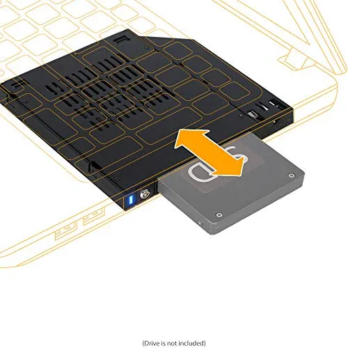 Icy Dock flexidock MB511SPO-B Rack Rimovibile da SSD o HDD 2,5" SATA/SAS Hot-Swap per alloggiamento da Slim Odd