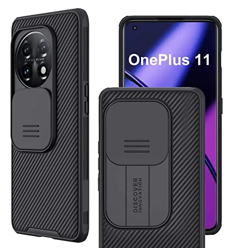 Yutwo Custodia per OnePlus 11 5G, [Protezione Fotocamera] Bumper Protettiva Case OnePlus 11 Ultra Sottile Anti Graffio Antiurto Rigido PC Cover OnePlus 11 -Nero