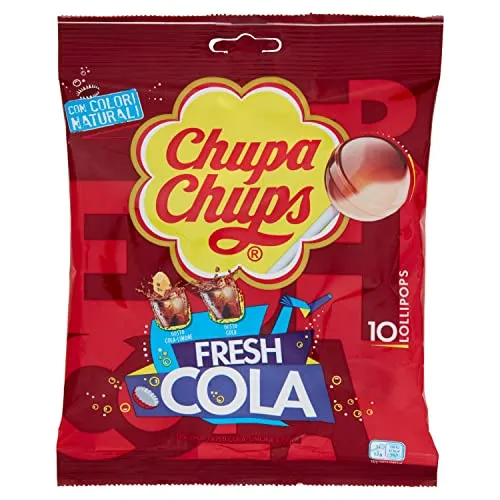 Chupa Chups The Best of Lecca Lecca Gusto Cola e Cola Lemon, 120g