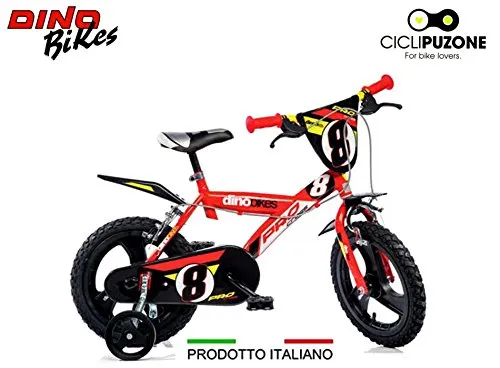 Cicli Puzone Bici 14 Bimbo Rosso Dino Bikes Art. 143 GLN PRO Cross