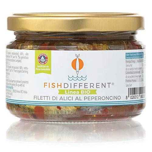 Fish Different - Filetto Rustico Di Alici Al Peperoncino 250g