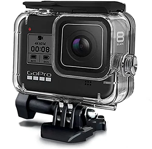 MAXKU Custodia impermeabile per GoPro Hero 8 Black Action Camera Accessori 60 M Custodia subacquea impermeabile con montaggio rapido Accessori per GoPro Hero8 Black