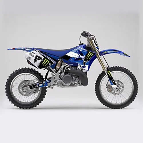 BIANCO BLU MX MOTOCROSS DECAL KIT DECALCOMANIE PER YAMAHA YZ 125 250 2006-2012