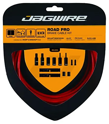 Jagwire PCK204 Kit Cavi e Guaine Unisex Adulto, Rosso