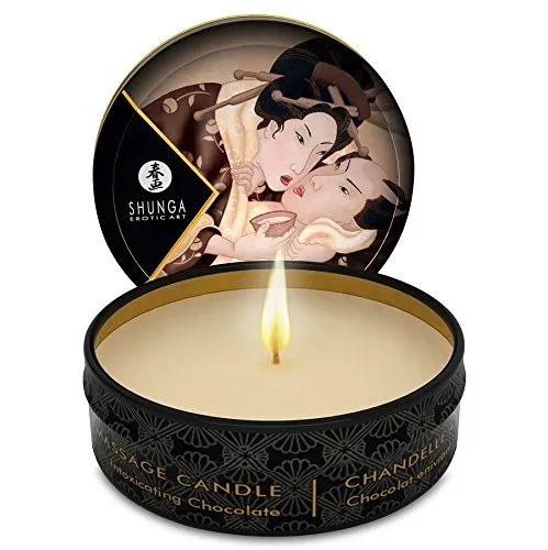 MINI SHUNGA CAREZZA IN CIOCCOLATO MASSAGGIO CANDELA CANDELIGHT 30ML