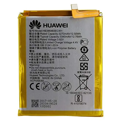 Batteria Pila Originale Huawei P8 LITE 2017 HB366481EC​W PRA-LX1 LX3 LA1 OEM Interna BULK CORRIERE RICAMBIO Interno Akku Genuine per Cellulare