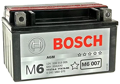 MIM Distribution Batteria Bosch YTX7A-BS per KYMCO People One I 125 2013-2015 12V 6 Ah con Acido