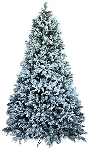 vanzetti Albero di Natale Artificiale Innevato 210 cm 61 Rami Pino del Gargano