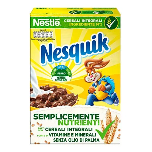 Nesquik Cereali Palline di Cereali Integrali al Cioccolato, 330 g