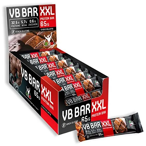 VB BAR XXL Barrette proteiche da 65g (24 barrette) (GUSTO Cioccolato) - NET Integratori