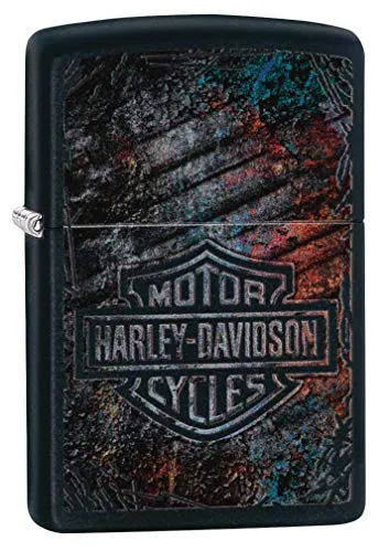 Zippo Classic Lighter Harley Davidson - Accendino in ottone, design individuale, tascabile