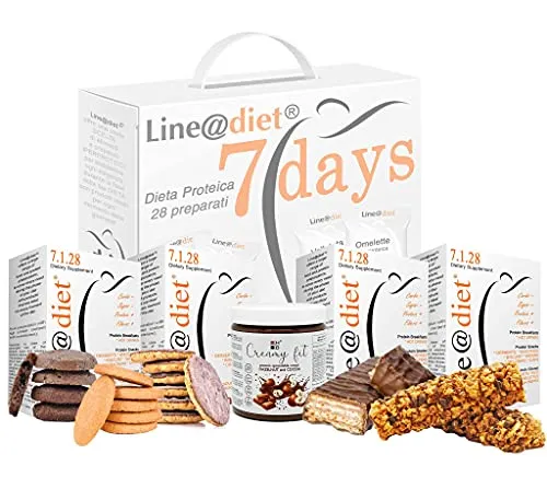 PERSONALIZZA il tuo KIT PROTEICO per 7 giorni Line@diet! PREPARATI PROTEICI e SNACK dolci o salati ad alto contenuto di proteine!