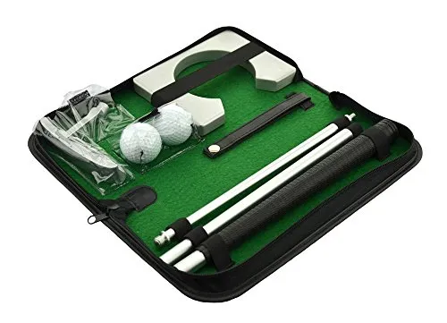 Posma PG020 Portable Golf putting set regalo kit putter con palline da golf, pezzi, e putting Cup per interni ed esterni formazione pratica