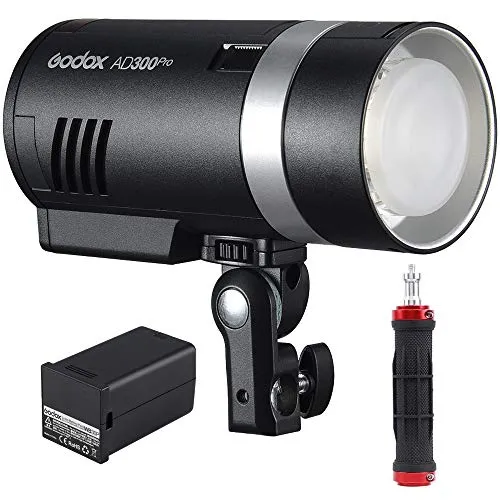 Godox AD300Pro TTL - Monolight flash da esterno 300 W 2,4 G TTL Flash stroboscopico 1/8000 HSS 320 Full Power Pop 5600 ± 100 K colore stabile 12 W