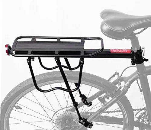 COMINGFIT® Alluminio Bici posteriore Rack bicicletta portapacchi ciclismo reggisella Rack Mountain Bike Cargo, 50kg Peso Capacità