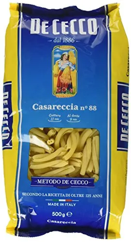 De Cecco Casareccia n° 88, Pasta di Semola di Grano Duro - 3 kg (500 g x 6)