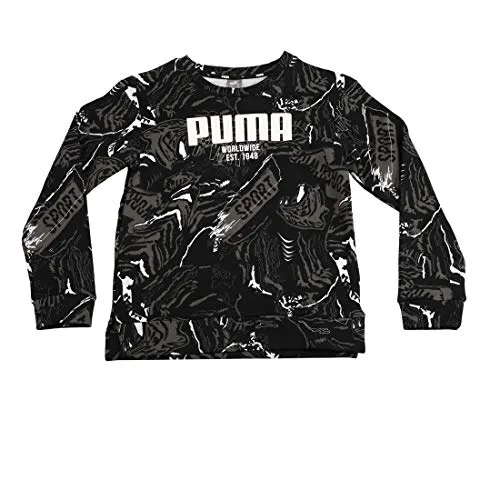 Puma 580235, Felpa Bambino, Black, 104