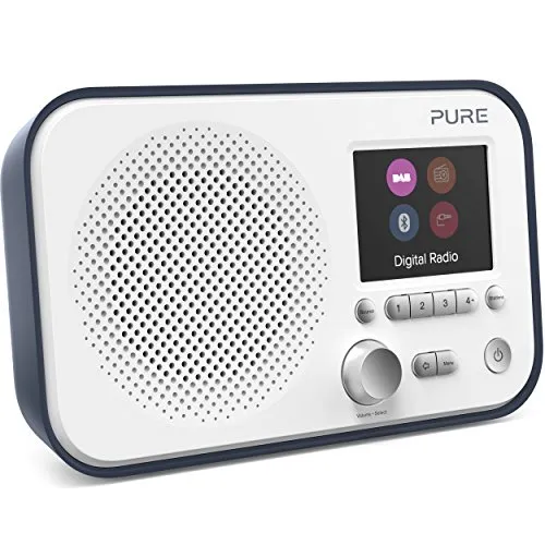 Pure Elan BT3 Radio digitale (DAB/DAB+ ed FM, Bluetooth, 2.8-Pollici-display a colori) Slate Blu