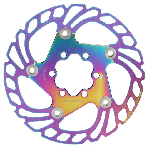Colore della placcatura, accessorio per bicicletta colorato Rotore per freno a disco per bici Design cavo per bici da stradaMountain bikeMTB, BMX(140MM)