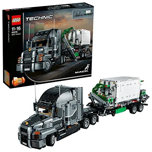 LEGO- Technic Mack Anthem Set di Costruzioni 2 in 1 con Motore a 6 Cilindri in Linea, Ricco di Dettagli Tecnici, per Ragazzi da 11-16 Anni e Amanti dei Motori, 42078