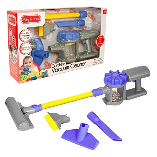 Milly & Ted Aspirapolvere Portatile Toy - Set per la Pulizia dei Bambini