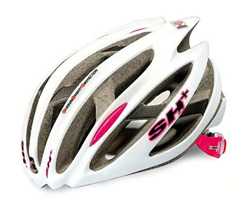 SH+ - Casco da ciclismo, colore: Multicolore Bianco/Rosa