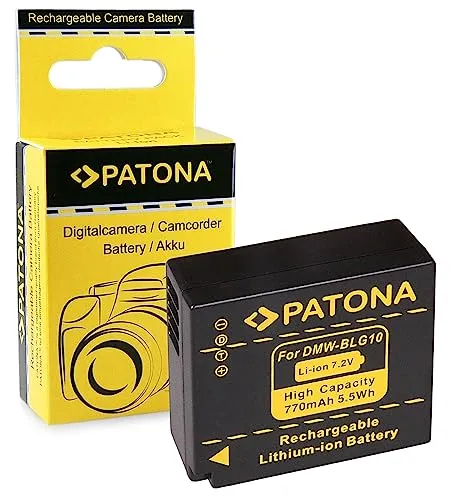 PATONA Batteria DMW-BLG10 / BLG10E Compatibile con Panasonic Lumix DMC-GF6 DMC-GX7 DMC-LX100