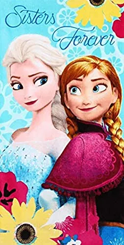 Setino FR-H-TOWEL-25 - Telo mare Disney Frozen, 70 x 140 cm