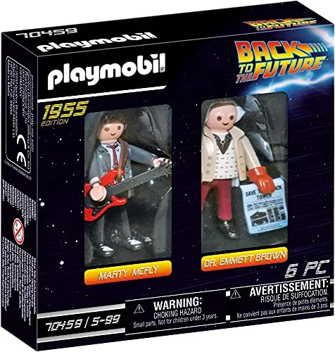 PLAYMOBIL Back to the Future 70459 - Marty McFly con il Dr. Emmett "Doc" Brown, Dai 6 anni