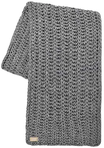 UGG Chunky Knit Scarf Light Grey One Size