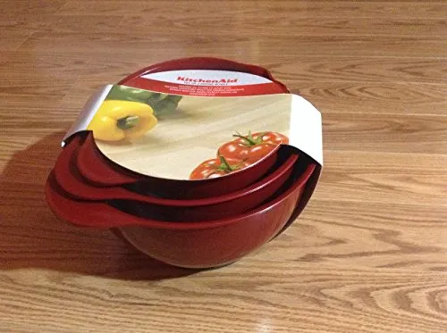KitchenAid Professional Series Red Mixing Bowls, Set of 3 by KitchenAid