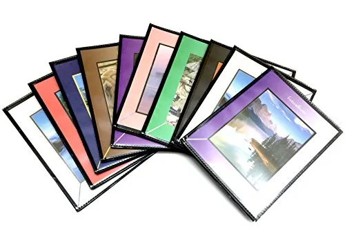Lotto 10 album per 400 foto 13x19 cm . ( 1 album x 40 foto) - set di 10 pezzi , colori assortiti, copertina personalizzabile.