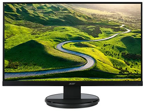 Acer K272HLEbd Monitor da 27", Display Full HD (1920x1080), Frequenza 60 Hz, Contrasto 100M:1, Luminosità 300 cd/m², Tempo di Risposta 4 ms, VGA, DVI (w/HDCP), Nero