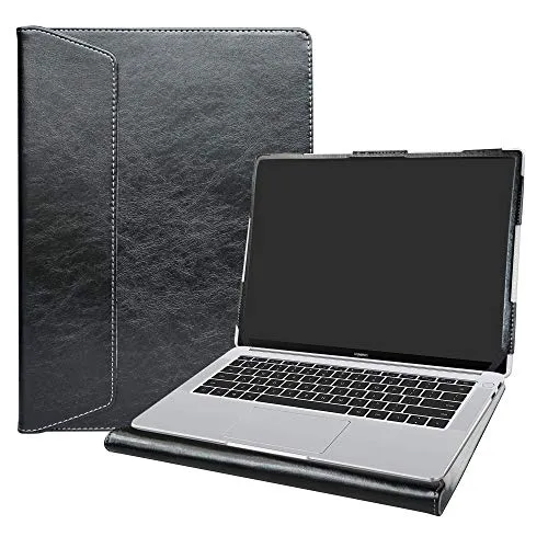 Alapmk Specialmente Progettato PU Custodia Protettiva in Pelle per 14" Huawei Matebook 14 Laptop(Non compatibili con:Huawei Matebook X/Matebook D/Matebook X PRO/Matebook 13),Nero