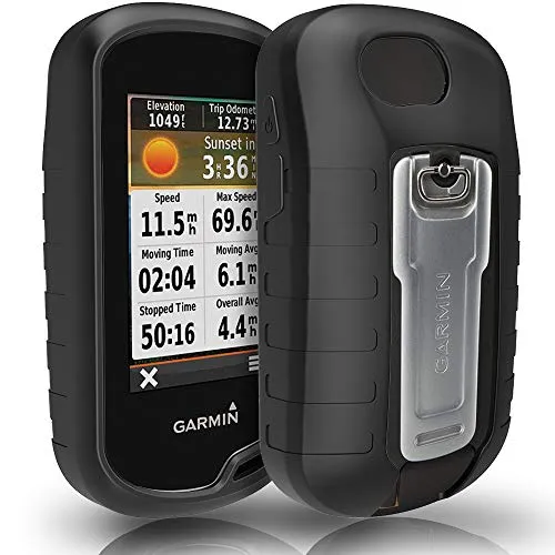 TUSITA Custodia per Garmin Oregon 600 600t 650 650t 700 750 750t - Custodia Protettiva in Silicone per Skin - Accessori per palmare GPS (Nero)