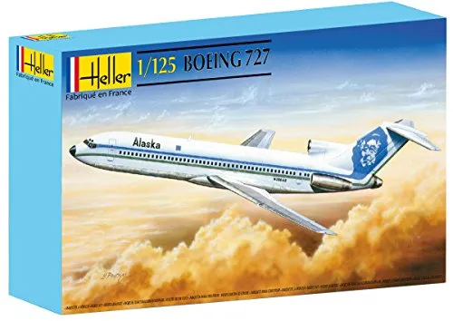 Heller 80447 - Modellino da Costruire, Aereo Boeing 727, Scala 1:125 [Importato da Francia]