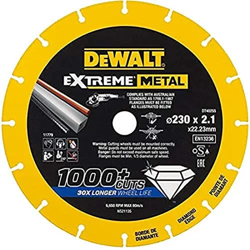 DeWalt Disco Da Taglio E Smerigliatura Diamante, 230 mm, 6650 Giri/Min