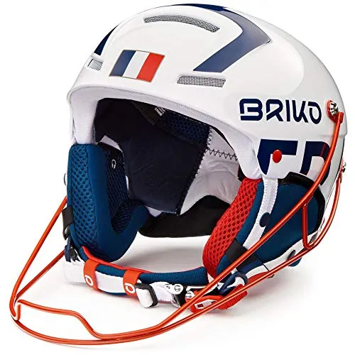 Briko Slalom France Shiny White Blue, Blu, 58