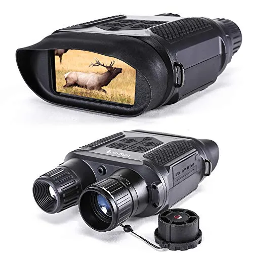 Binocolo digitale per la visione notturna per la caccia 7x31 con videocamera TFT LCD a infrarossi HD da 2 pollici e videocamera Videocamera 1300ft / 400M, con scheda di memoria 32G per foto da e video