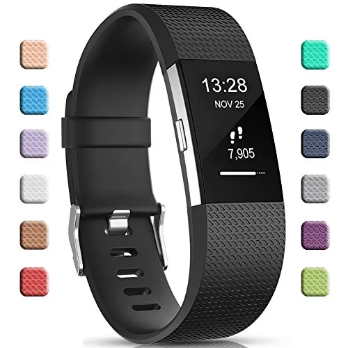 Gogoings Compatibile per Fitbit Charge 2 Cinturini - Braccialetto di Ricambio Morbido Regolabile Sport Cinturino Compatibile con Fitbit Charge2 per Donne e Uomini (Senza Orologio)