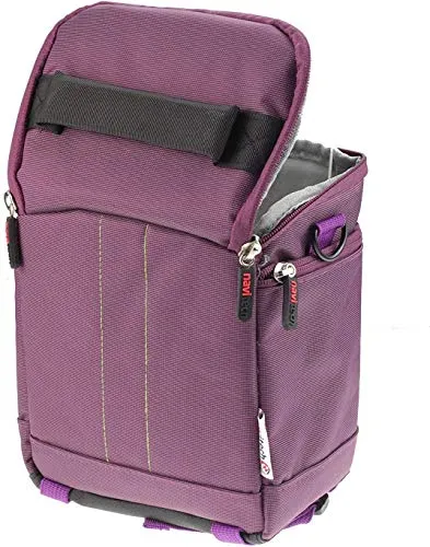 Navitech Borsa A Tracolla Binocoli Portatile Viola - Compatibile con la Nikon 7577 MONARCH 5 10x42