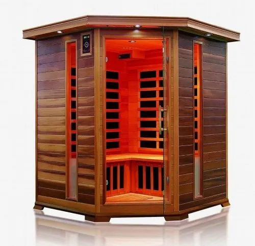 Trade-Line-Partner - Cabina sauna a infrarossi, angolare! Per 4 persone, OFFERTA SPECIALE